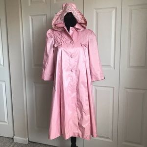 Vintage Rothschild RainCoat Pink Victorian Sz16